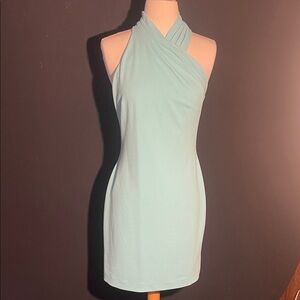 RACHEL Rachel Roy One Shoulder Dress in Light Blue
